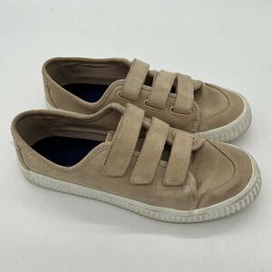 Womens Sperry Creeper Loop Shoes Triple Strap Size 9 Beige/Pink 3 Straps